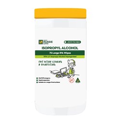 ISOPROPYL ALCOHOL LARGE IPA WIPES 75pk