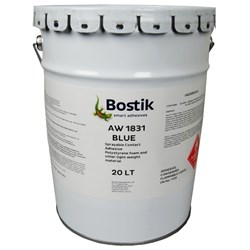 BOSTIK AW 1831 SPRAY GRADE POLYSTYRENE ADHESIVE BLUE 20lt