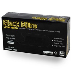 NITRILE LATEX GLOVE BLACK LARGE
